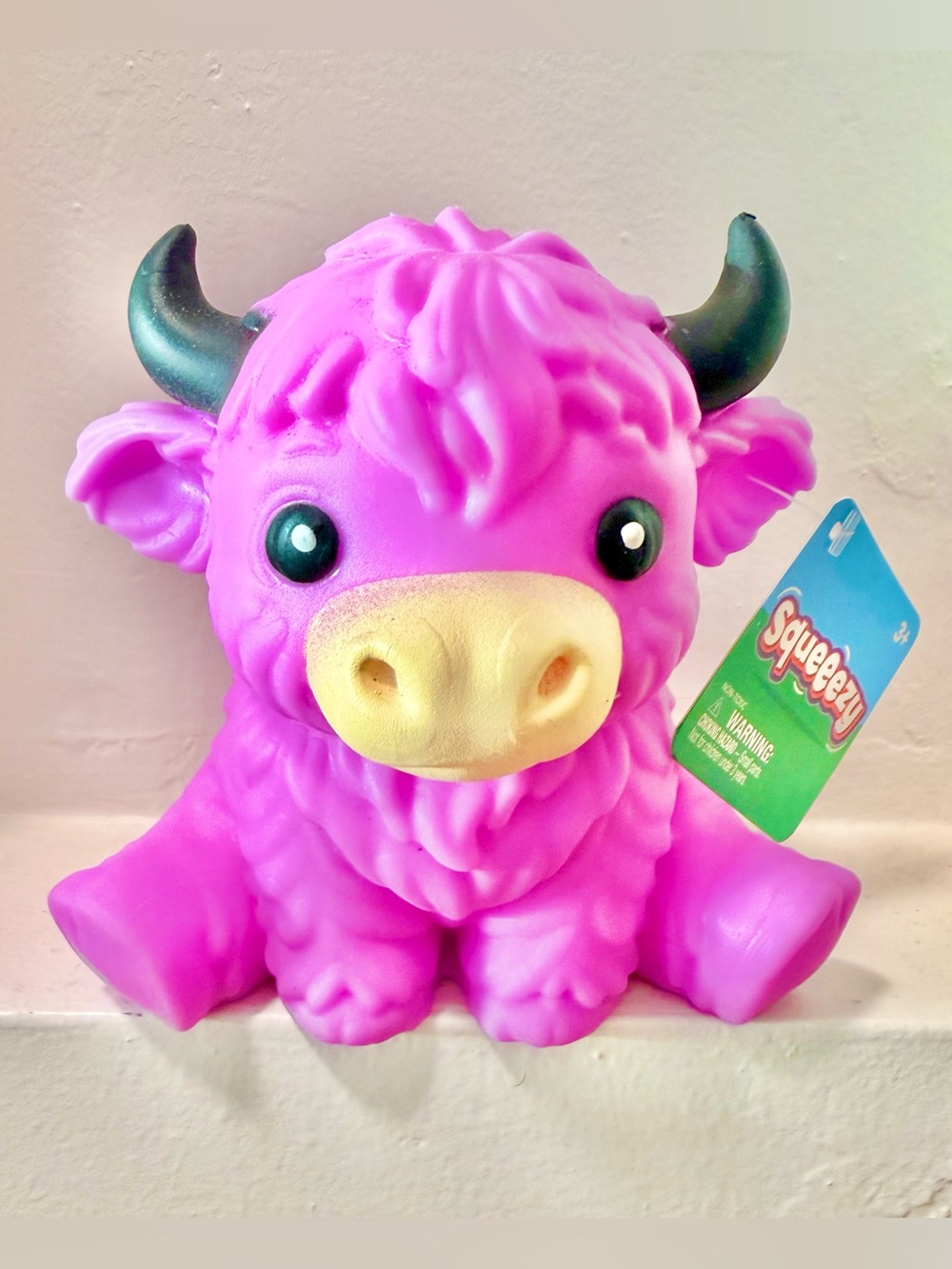 Squeeezy Squishy HIGHLAND COW — Purple!